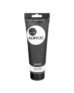 DALER ROWNEY Boja akrilna 75ml crna 126975026 simply - 82160-1