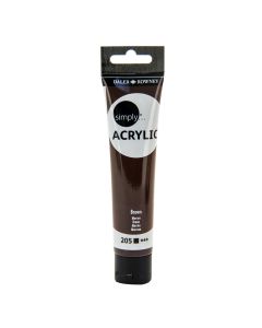 DALER ROWNEY Boja akrilna 75ml braon 126975205 simply - 82162