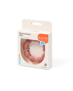 BABYONO Glodalica silikonska - RING - 825-01-02-03_roze