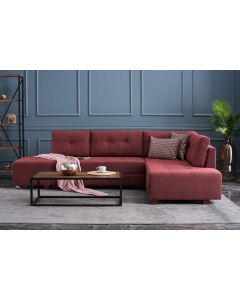 ATELIER DEL SOFA Ugaona garnitura Manama, desna, crvena