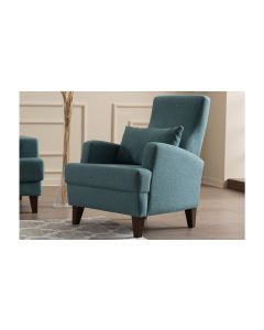 ATELIER DEL SOFA Fotelja Kana Bergere, tirkizna