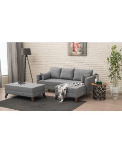 ATELIER DEL SOFA Ugaona garnitura Bella, desna, siva - 825BLC1504