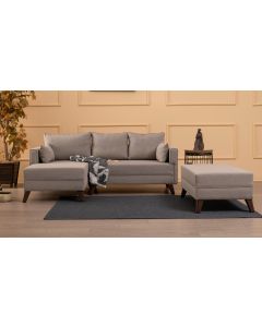 ATELIER DEL SOFA Ugaona garnitura Bella, leva, krem - 825BLC1510