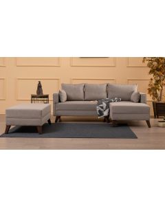 ATELIER DEL SOFA Ugaona garnitura Bella, desna, krem - 825BLC1511