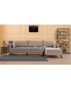 ATELIER DEL SOFA Ugaona garnitura Bella, desna, krem