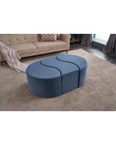 ATELIER DEL SOFA Sklopivi tabure Alya Puf, plava