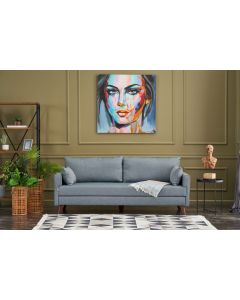 ATELIER DEL SOFA Trosed Bella Soft, svetloplava