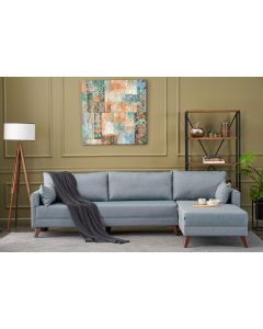 ATELIER DEL SOFA Ugaona garnitura Bella Soft Köşe Koltuk, desna, plava