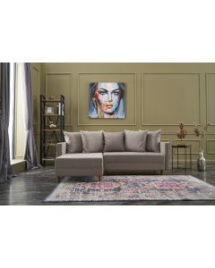 ATELIER DEL SOFA Ugaona garnitura Aydam, leva, krem