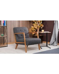 ATELIER DEL SOFA Fotelja Kemer, tamnosiva - 825BLC2318