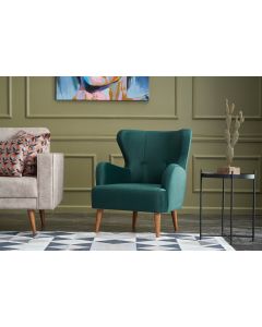 ATELIER DEL SOFA Fotelja Karina, petrolej - 825BLC2347