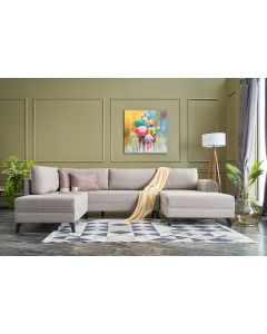 ATELIER DEL SOFA Ugaona garnitura Belen, krem - 825BLC2530