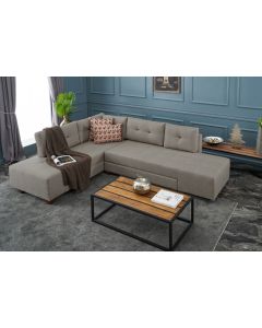 ATELIER DEL SOFA Ugaona garnitura Manama, leva, krem - 825BLC2543