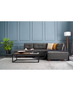 ATELIER DEL SOFA Ugaona garnitura Manama, desna, antracit - 825BLC2544