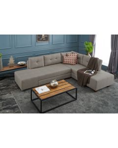 ATELIER DEL SOFA Ugaona garnitura Manama, desna, krem - 825BLC2546