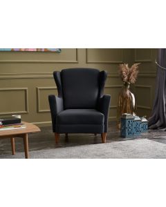 ATELIER DEL SOFA Fotelja Lola Berjer, antracit - 825BLC2547