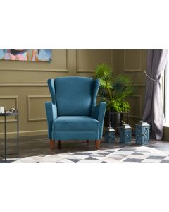 ATELIER DEL SOFA Fotelja Lola Berjer, tirkizna - 825BLC2551