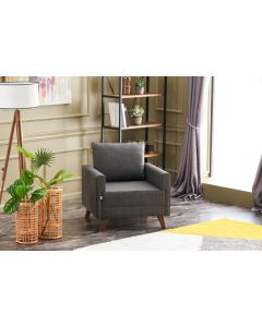 ATELIER DEL SOFA Fotelja Bella, antracit