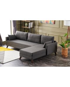 ATELIER DEL SOFA Ugaona garnitura Bella, desna, antracit