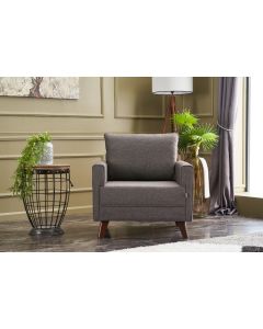 ATELIER DEL SOFA Fotelja Bella, braon