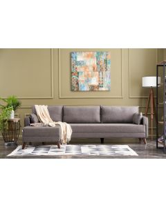 ATELIER DEL SOFA Ugaona garnitura Bella, leva, braon