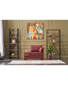 ATELIER DEL SOFA Ugaona sofa Fly, desna, crvena - 825BLC2657