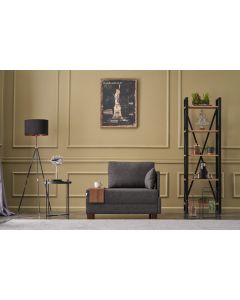 ATELIER DEL SOFA Fotelja Fly, desna, antracit