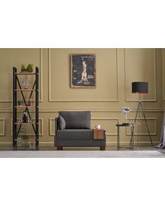 ATELIER DEL SOFA Ugaona sofa Fly, leva, antracit - 825BLC2666
