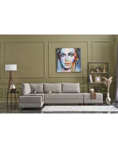 ATELIER DEL SOFA Ugaona garnitura Fly, leva, krem