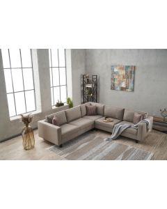 ATELIER DEL SOFA Ugaona garnitura Kale Linen, krem
