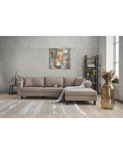 ATELIER DEL SOFA Ugaona garnitura Kale Linen, desna, krem
