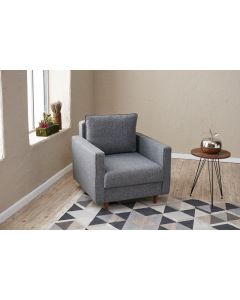 ATELIER DEL SOFA Fotelja Eva, siva