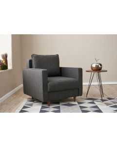 ATELIER DEL SOFA Fotelja Eva, antracit