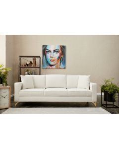 ATELIER DEL SOFA Trosed Berlin, krem/zlatna