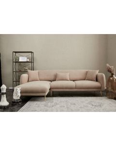 ATELIER DEL SOFA Ugaona garnitura Simena, leva, bež