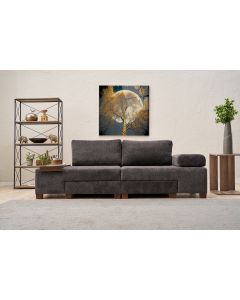 ATELIER DEL SOFA Trosed Perenna Chenille, antracit