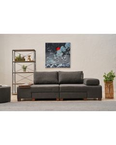 ATELIER DEL SOFA Trosed Perenna Linen, antracit