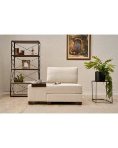 ATELIER DEL SOFA Fotelja na razvlačenje Perenna Chenille, leva, krem