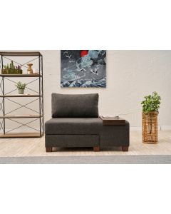 ATELIER DEL SOFA Fotelja na razvlačenje Perenna Linen, desna, antracit