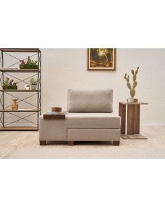 ATELIER DEL SOFA Fotelja na razvlačenje Perenna Linen, leva, krem