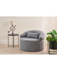 ATELIER DEL SOFA Fotelja Pitta, siva