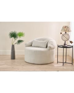 ATELIER DEL SOFA Fotelja Pitta, krem