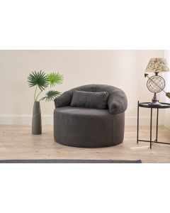 ATELIER DEL SOFA Fotelja Pitta, antracit