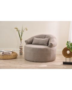 ATELIER DEL SOFA Fotelja Pitta, braon