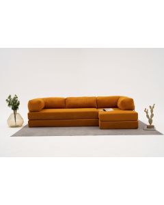 ATELIER DEL SOFA Ugaona garnitura Comfort, narandžasta