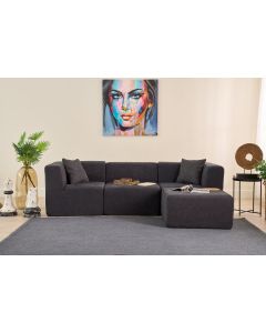 ATELIER DEL SOFA Ugaona garnitura Raks, antracit