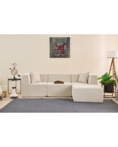 ATELIER DEL SOFA Ugaona garnitura Raks, krem