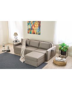 ATELIER DEL SOFA Ugaona garnitura Saros, braon