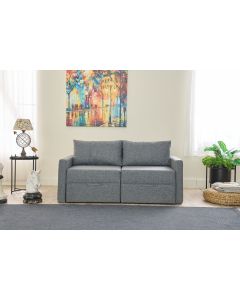 ATELIER DEL SOFA Dvosed Saros, siva