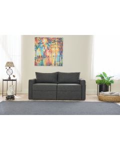 ATELIER DEL SOFA Dvosed Saros, antracit